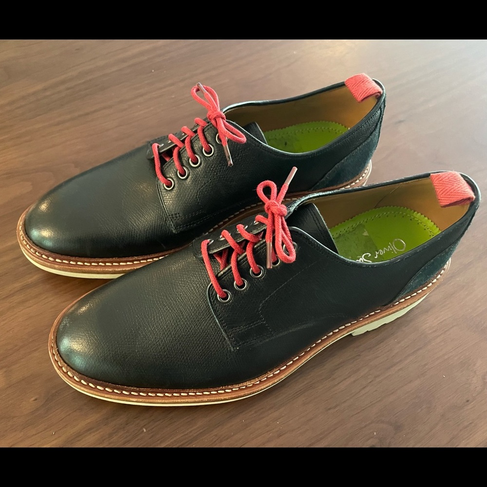Oliver Sweeney blue Hepworth lace-up oxford, US 7, UK 6